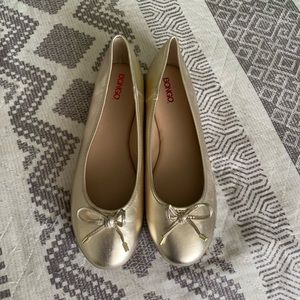 Bongo Gold Ballet Flats